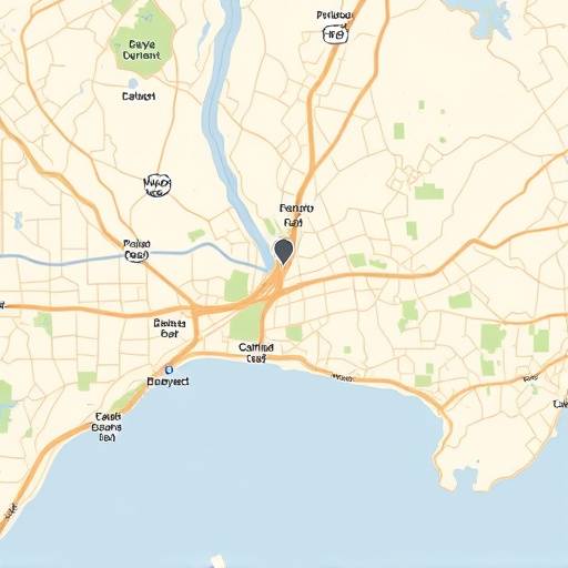 Location of the cafe on a map